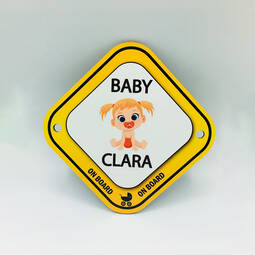 Personalised Baby on Board Sign